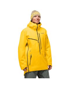Norrone Lofoten Gore Tex Pro Herren Ski/Snowboard Anorak Farbe Lemon Chrome Frontansicht Modell