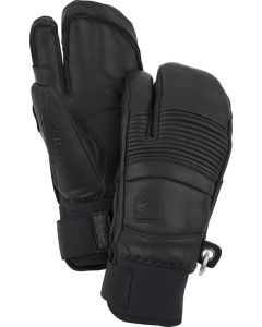 Hestra Leather Fall Line 3 Finger Handschuh Black