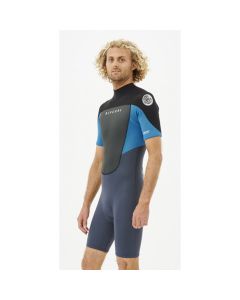 Rip Curl Omega Backzip 2 mm Wetsuit Farbe Blue Frontansicht